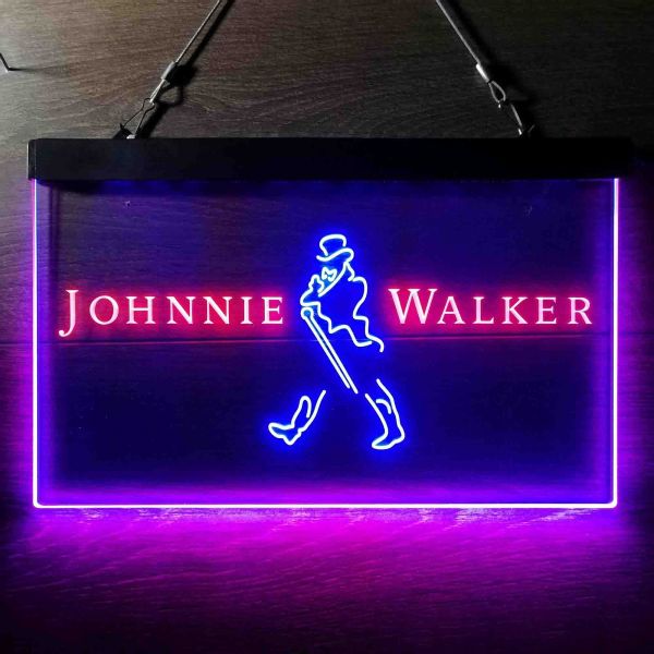 Johnnie Walker Text Dual LED Neon Light Sign